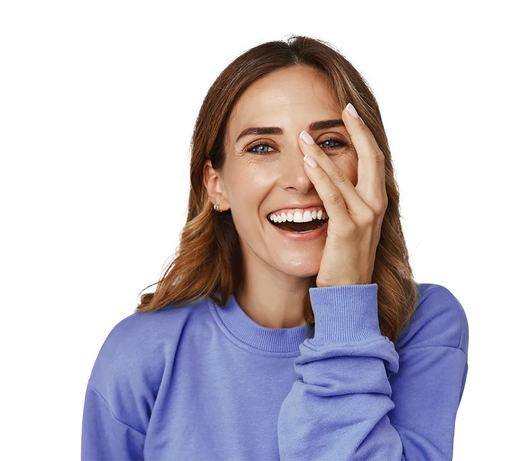 beautiful woman smiling