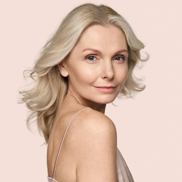 Mature woman with beautiful skin